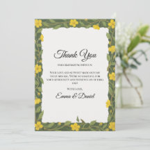 Elegante gele groene wilde bloemen Bloemen