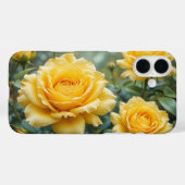 Elegante gele rozen met regendruppels bloementuin Case-Mate iPhone case (Achterkant (horizontaal))