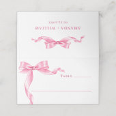 Elegante Gentle Roze Hand Getrokken Boog Huwelijk (Buitenkant ongevouwen)