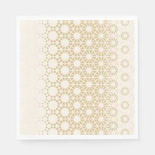 Elegante geometrische gouden Baby showers servette Servet