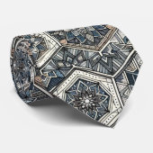 Elegante geometrische Stropdas (Opgerold)