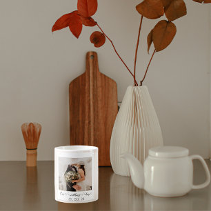 Elegante Gepersonaliseerd trouwfoto Koffiemok