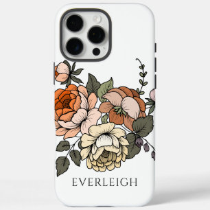Elegante gepersonaliseerde botanicals iPhone 16 pro max hoesje