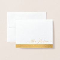 Elegante gepersonaliseerde folie gevouwen