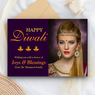 Elegante gepersonaliseerde gelukkige Divali-foto k