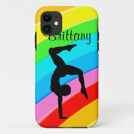 ELEGANTE GEPERSONALISEERDE GYMNASTIEK IPHONE CASE (Achterkant)
