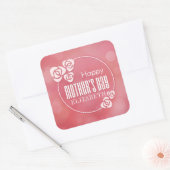 Elegante gepersonaliseerde Happy Moederdag Sticker (Envelop)
