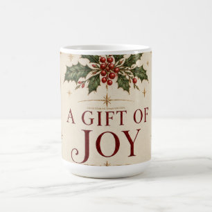 Elegante gepersonaliseerde Kerstmis, vintage cadea Koffiemok