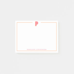 Elegante gepersonaliseerde monogram 3D letter P in Post-it® Notes