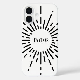 ELegante, gepersonaliseerde naam Nieuwste IPHONE-h iPhone 16 Hoesje