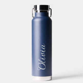 Elegante gepersonaliseerde naam script waterfles