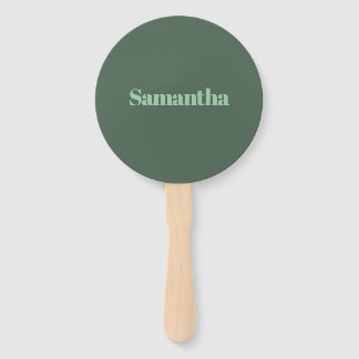 Elegante gepersonaliseerde naamtypografie |saliegr handwaaier