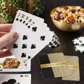 Elegante gepersonaliseerde namen van koppels pokerkaarten (Insitu)