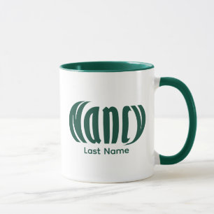 Elegante gepersonaliseerde "Nancy" kunst in Hunter Mok