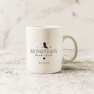 Elegante gepersonaliseerde 'Romantasy' Boekclub Koffiemok