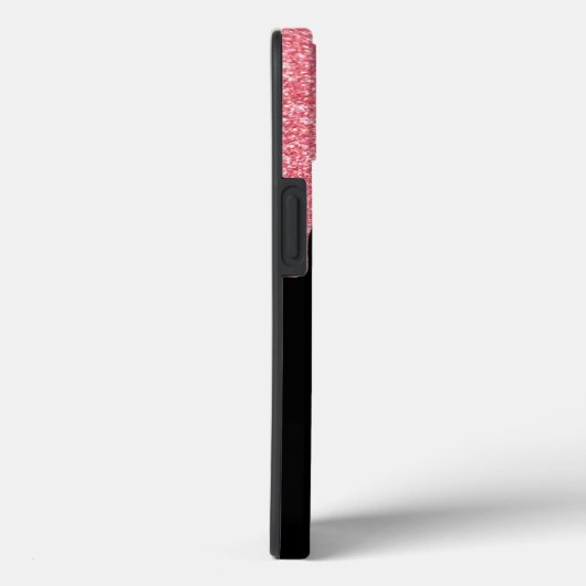 Elegante gepersonaliseerde roze sparkles Case-Mate iPhone case (Achterkant / Rechts)