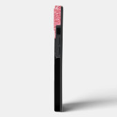 Elegante gepersonaliseerde roze sparkles Case-Mate iPhone case (Achterkant / Links)