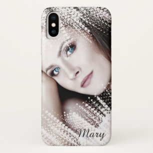 Elegante gepersonaliseerde telefoonhoes voor dames iPhone x hoesje