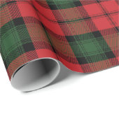 Elegante geruite Kerr Kerstvakantie Rustieke Tarta Cadeaupapier (Rol Hoek)