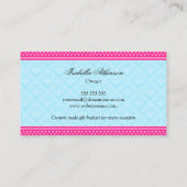 Elegante geschenkmand visitekaartje (Achterkant)