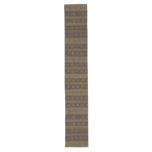 Elegante gestreepte batik tafel runner lange tafelloper (Voorkant)