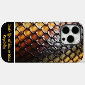 Elegante gestructureerde slangenhuid in regenboogt Case-Mate iPhone case (Achterkant (horizontaal))