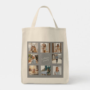 Elegante gezelfgemaakte tote tas ontwerp met famil