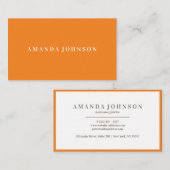 Elegante Girly Day Spa en Salon Sinaasappel Visitekaartje (Voorkant / Achterkant)