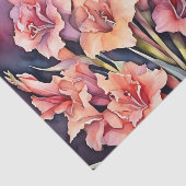 Elegante Gladiolus Waterverf Tissuepapier (Detail)