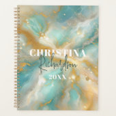 Elégante Glam Luxury Aquamarine Marble Parties sci (Devant)