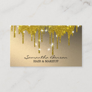 Elegante glam make-up artiest visitekaartje