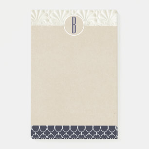 Elegante Glam nautische aangepaste kraft rustieke  Post-it® Notes