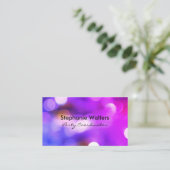 Elegante Glamour Bokeh Glitter Visitekaartje (Staand voorkant)