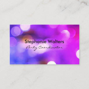 Elegante Glamour Bokeh Glitter Visitekaartje