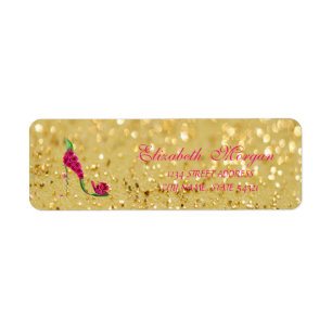 Elegante Glamoureuze Chic Glitter,Hak Adreslabel Etiket
