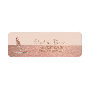 Elegante Glamoureuze Hak, Adreslabel Etiket