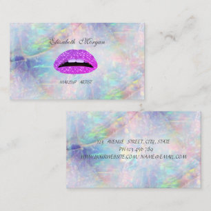 Elegante Glamoureuze Trendsettende Glitterende Lip Visitekaartje