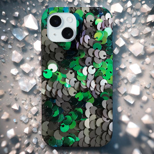 Elegante glanzende glamour greens grijze schijfpai