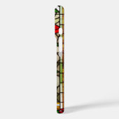 Elegante Glazen in lood rode bloem Case-Mate iPhone Case (Achterkant / Links)