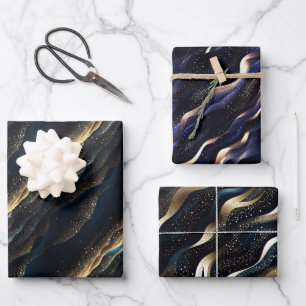 Elegante glinsterende fantasie zandduin texturen inpakpapier vel