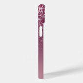 Elegante glinsterende monogram naam Case-Mate iPhone case (Achterkant / Rechts)