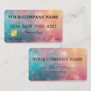 Elegante Glitter Bokeh Creditcard Visitekaartje