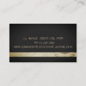 Elegante Glitter Cupcake Black Bakery Visitekaartje (Achterkant)