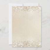 Elegante Glitter Diamond Einladung Kaart (Achterkant)