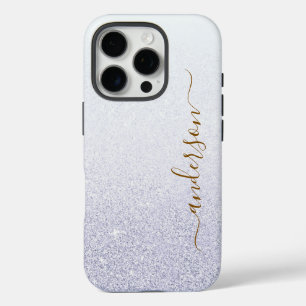 Elegante Glitter gemarkeerde naam iPhone 16 Pro Hoesje