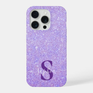 Elegante Glitter gemarkeerde naam iPhone 15 Pro Hoesje
