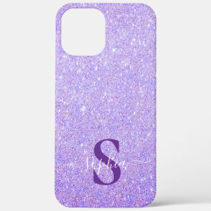 Elegante Glitter gemerkt naam iPhone 12 Pro Max Hoesje