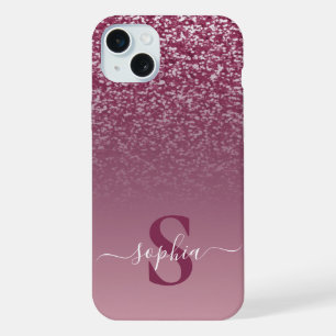 Elegante Glitter gemerkt naam iPhone 15 Plus Case