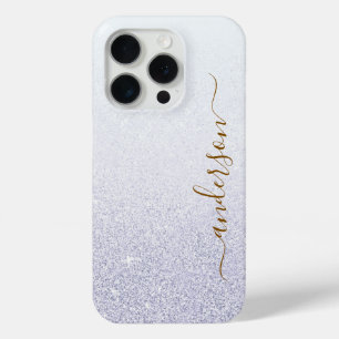 Elegante Glitter gemerkte Naam iPhone 15 Pro Case