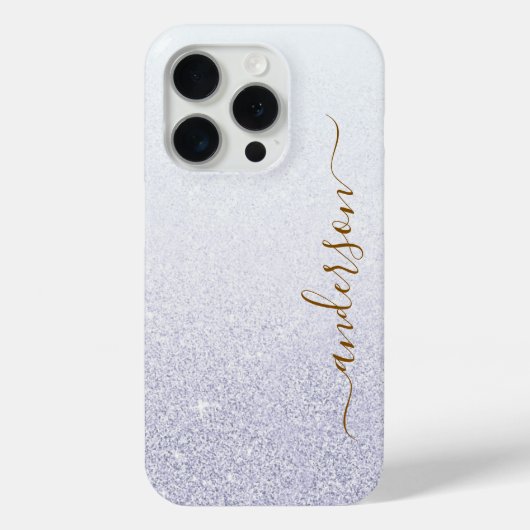 Elegante Glitter gemerkte Naam Case-Mate iPhone Case (Achterkant)